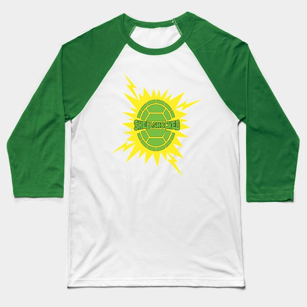 Shellshocked Baseball T-Shirt by psychoandy